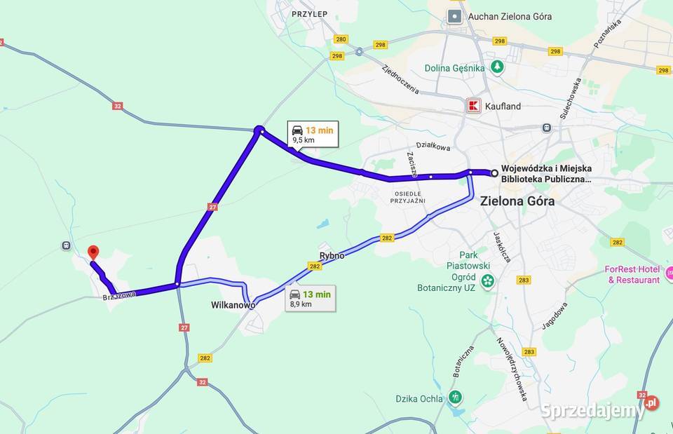 Dom w lesie na dużej działce Zielona Góra Słone