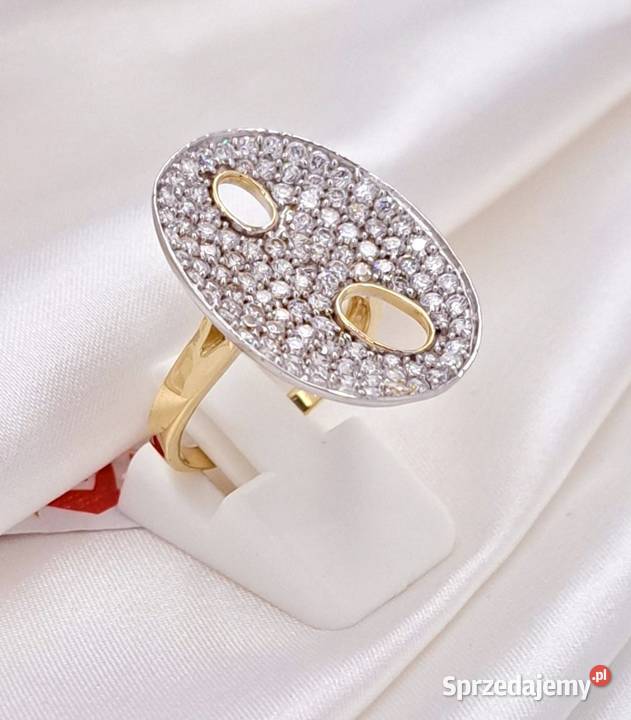 Pierścionek r17 Złoty pr585 Glamour Z661 wielkopolskie Poznań