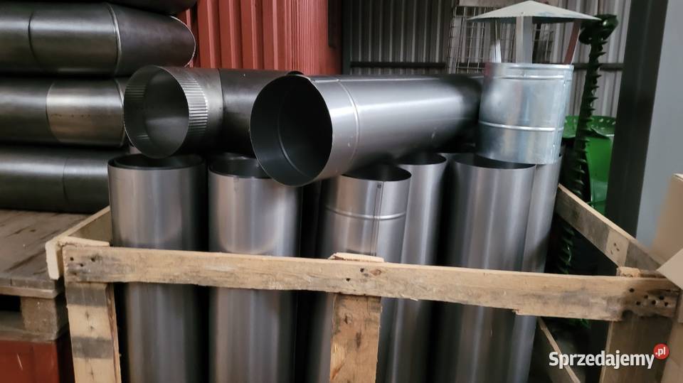 Nierdzewny kominek na rurę 200mm kolanka rury Wałbrzych