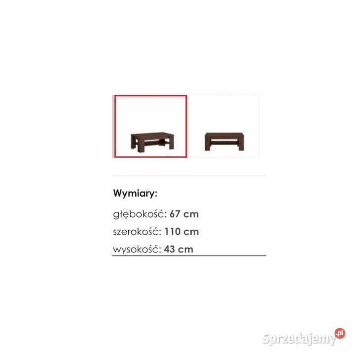 Pakowna komoda stolik kawowy i półka wisząca w Żory