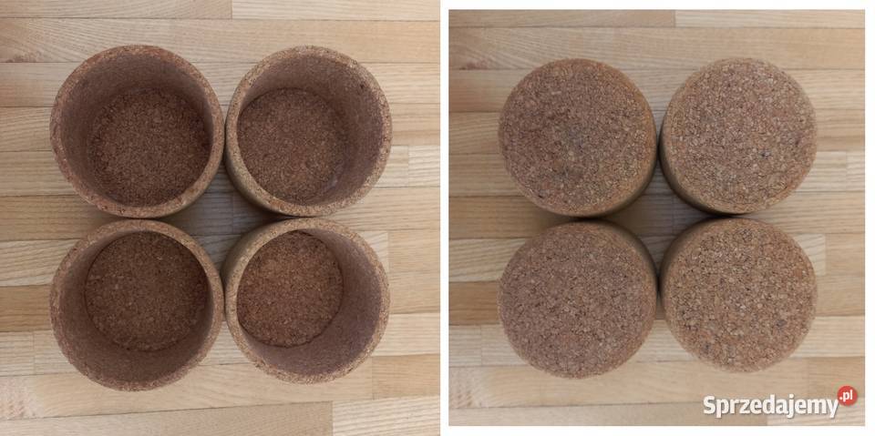 Zestaw korkowe osłonkiuchwyty ze szklankami Warszawa