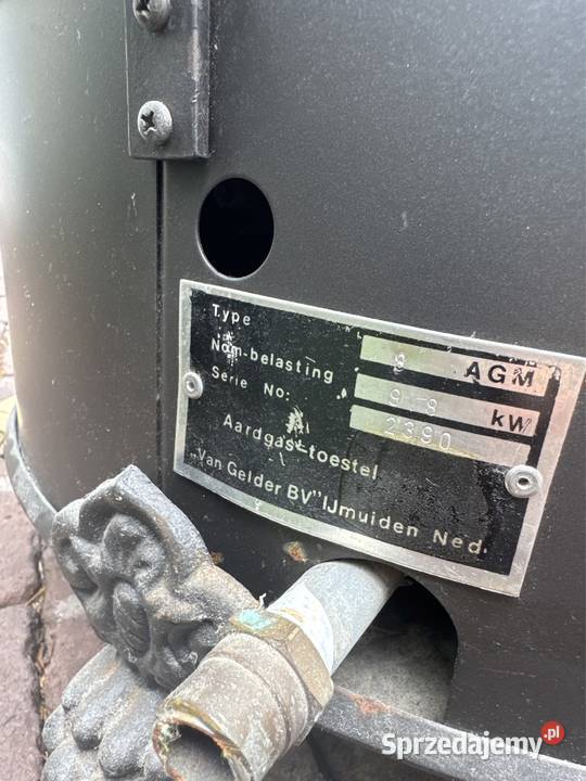 Stary piec piecyk przerobiony na gazowy Długopole-Zdrój