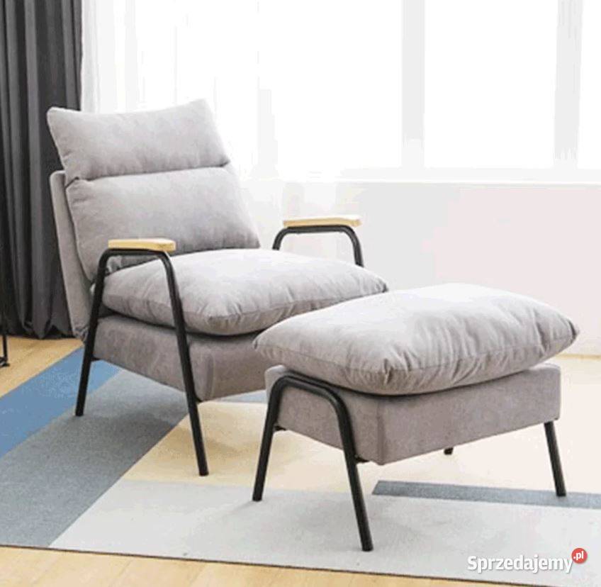 TYLKO 499 zł nowy fotel rozkładany + podnóżek / 5 kolorów !