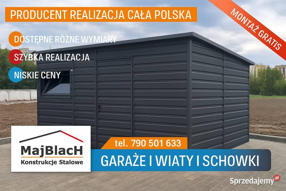 Grafitowa Wiatka Magazyn Schowek Ogrodowy CAŁA Pozostałe Słupca