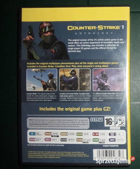 Counter Strike 1 Anthology PC DVD BOX 2005 bez Gry Rzeszów