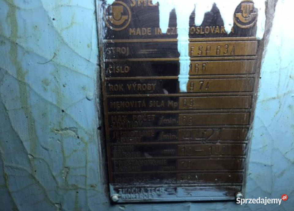 Prasy mimośrodowe LESP 63A22078 Produkcja