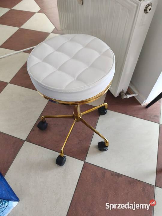 Krzesło obrotowe Callissimo złote z białym Opole