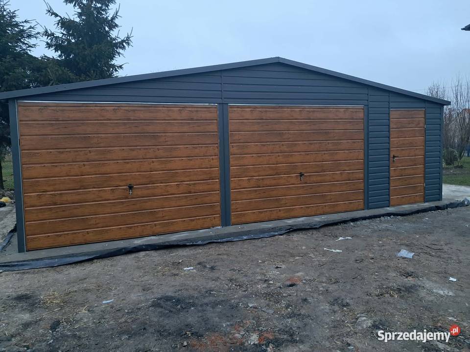 Garaż blaszany 8x6 PREMIUM WZMOCNIONY PROFILAMI