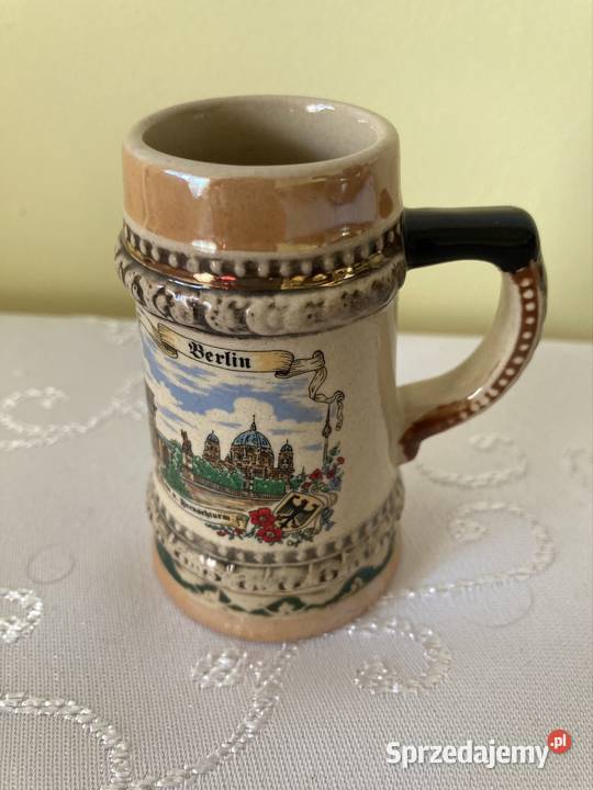 Dekoracyjny Kufel Mini Wypalany Vintage Malowany Czerwionka-Leszczyny sprzedam