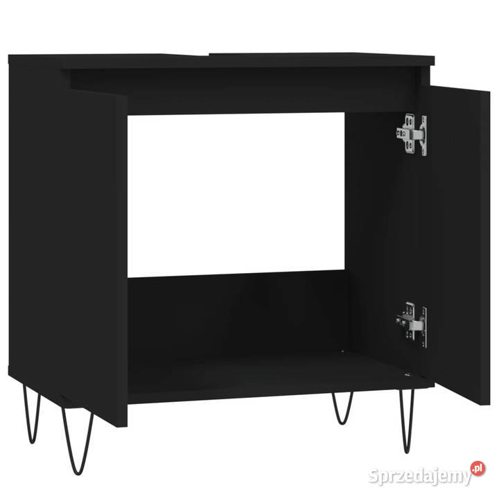 Szafka łazienkowa czarna 58x33x60 materiał mazowieckie Warszawa