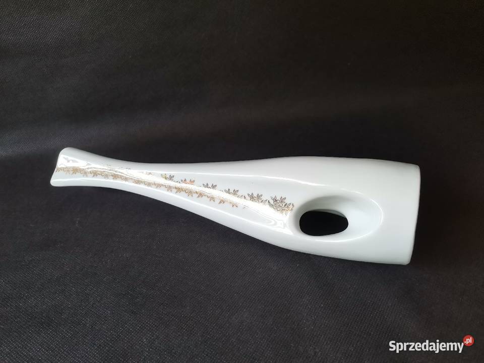 Stary wazon z dziurką porcelana Bogucice PRL Katowice