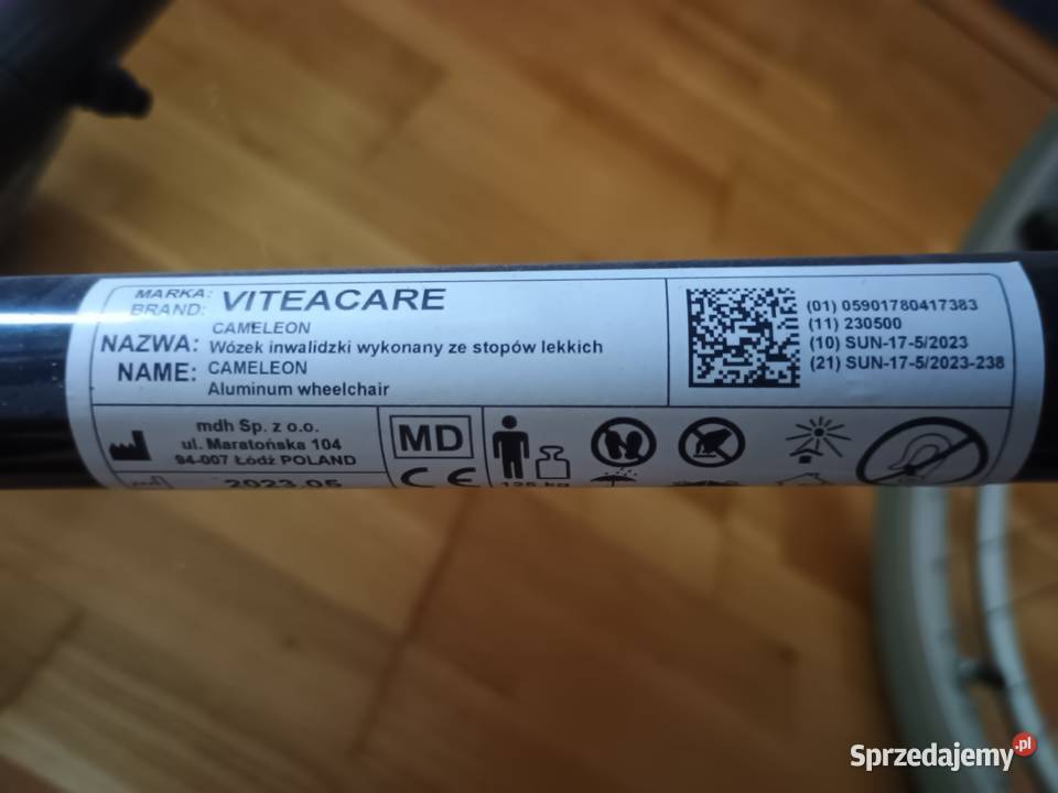 Wózek inwalidzki Viteacare Cameleon małopolskie Kraków