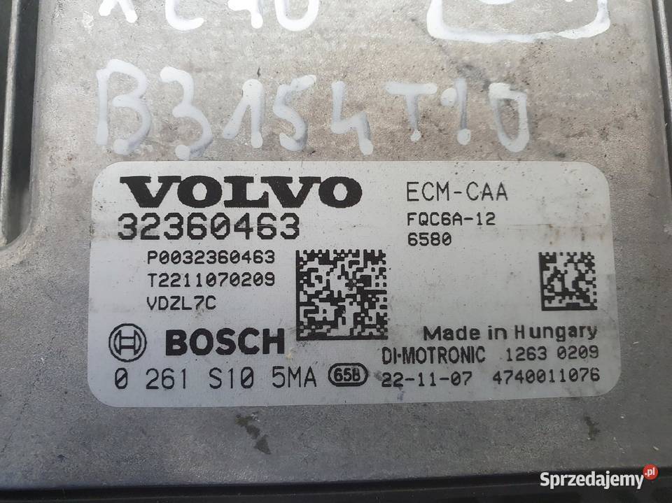 Volvo XC40 15 H STEROWNIK SILNIKA komputer Komputery Komputery Rudka