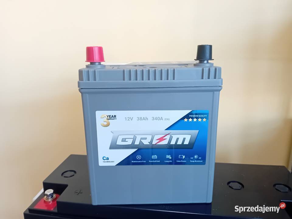 Akumulator GROM Premium 38Ah 340A EN Japan Lewy