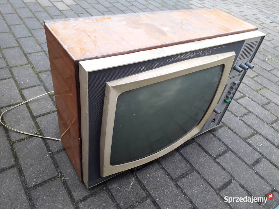 Ametyst telewizor barek akwarium rekwizyt Kineskopowy Telewizory Warszawa