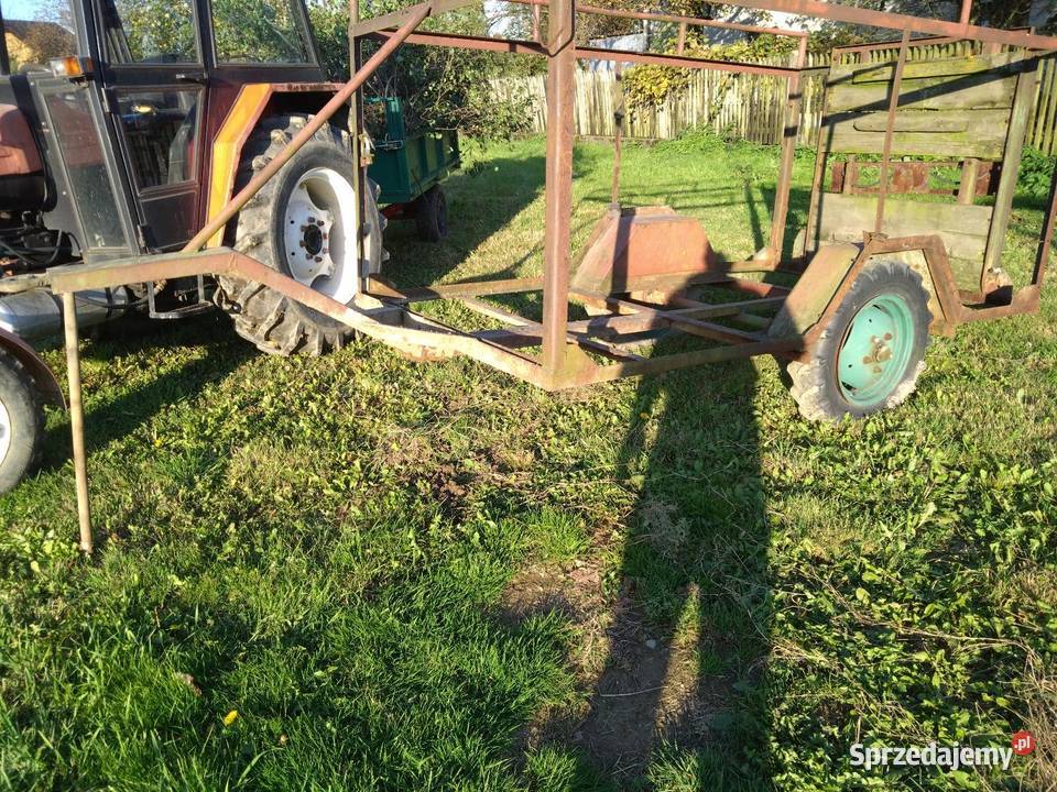 Przyczepa 1 osiowa mocna 27m x 15m rama do Bulowice
