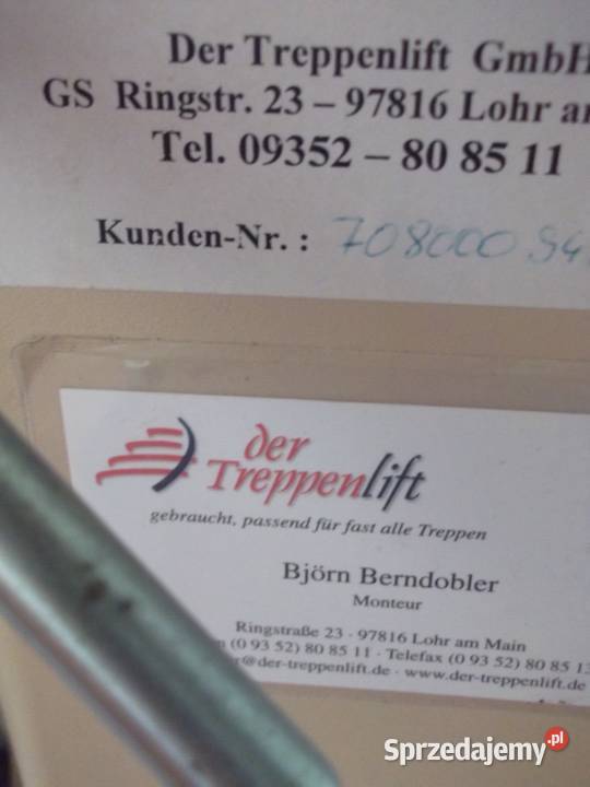 Winda krzesło schodowa Stannah winda inwalidzka Siedlisko