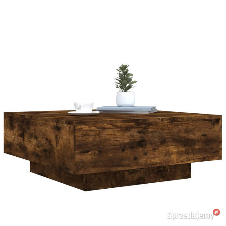 Stolik kawowy przydymiony dąb 80x80x31 WM836585 Warszawa