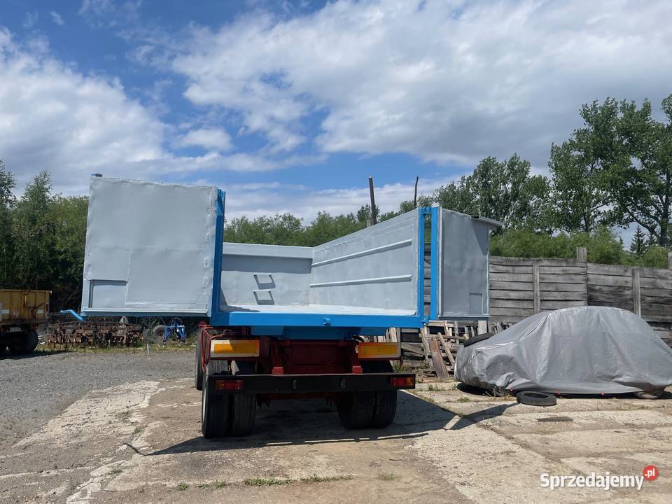 Przyczepa rolniczabudowlana 14 ton ładowności nieuszkodzony Przyczepy rolnicze dolnośląskie Dobków