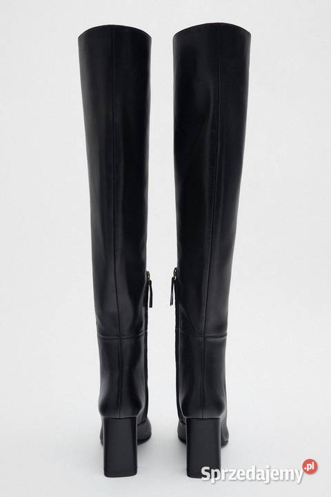 Pełne KOBIECEGO WDZIĘKU kozaki ZARA zakrywające Białystok