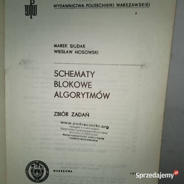Schematy blokowe algorytmów zbiór zadań matematyka, statystyka Książki i Podręczniki Gdańsk