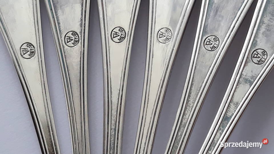 Posrebrzane łyżeczki do herbaty FRANCUSKI Hefra Dąbrowa Górnicza