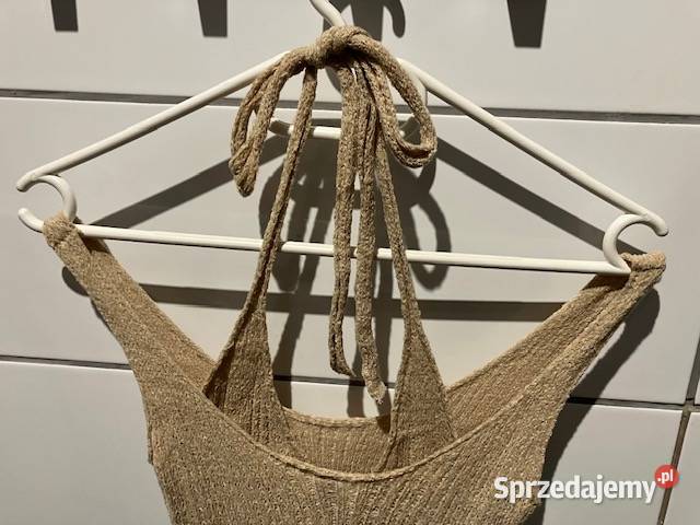 dwuwarstowa sukienka z ażurowej dzianiny HM xxs Toruń