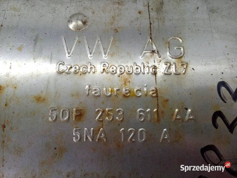 TŁUMIK WYDECH 20 TDI 5QF253611AA 5NA120A Skoda Układ wydechowy