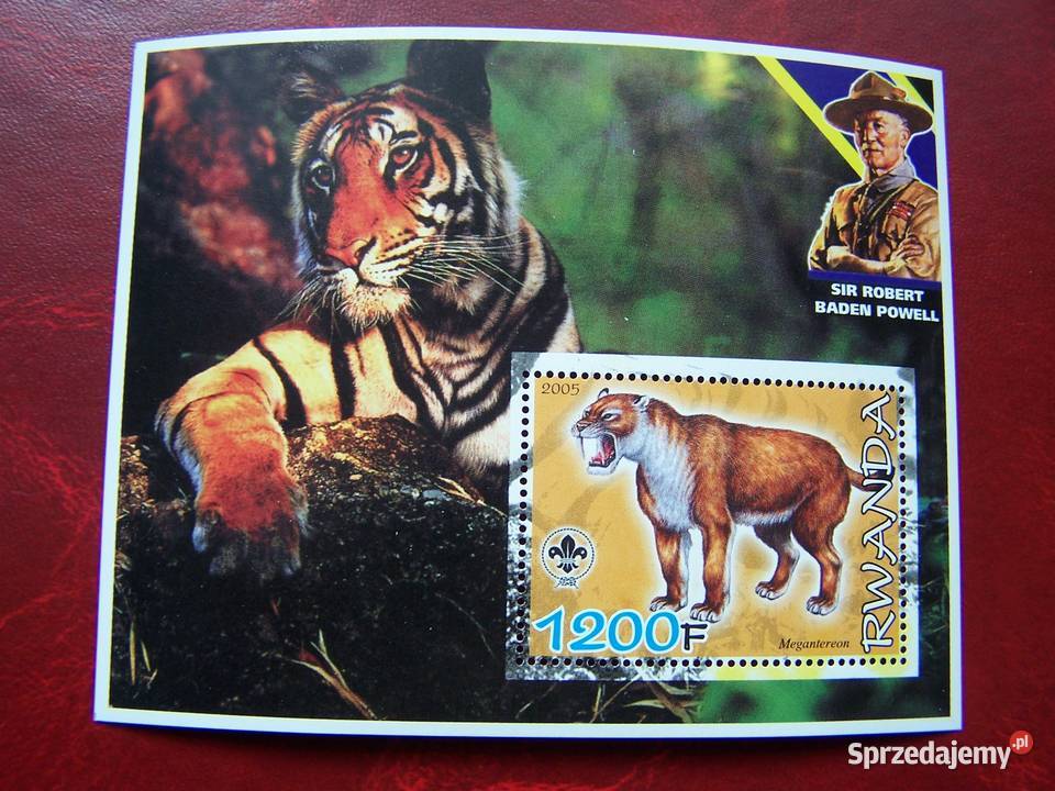 Rwanda 2005 MNH Fauna Dzikie Koty Sir R Baden