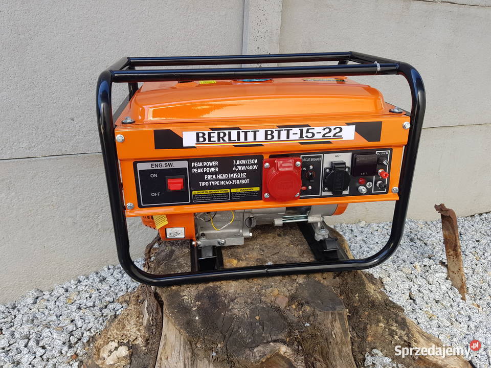 Agregat prądotwórczy generator BERLITT BTT1522 pomorskie Bytów sprzedam