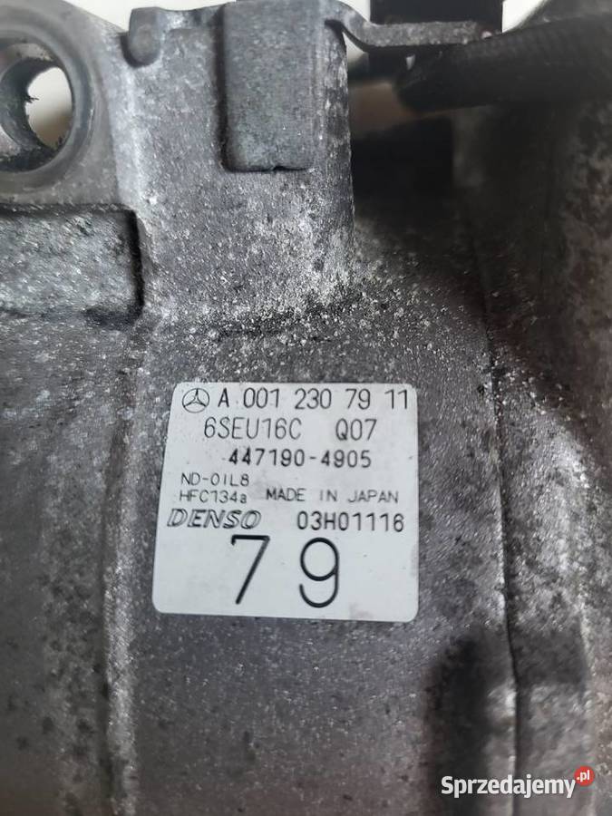 Sprężarka klimatyzacji Mercedes A0012307911 osobowe podkarpackie Mielec
