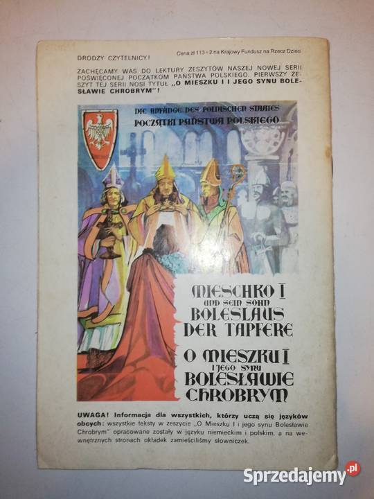 Komiks PRL O piaście Kołodzieju stan mazowieckie Warszawa