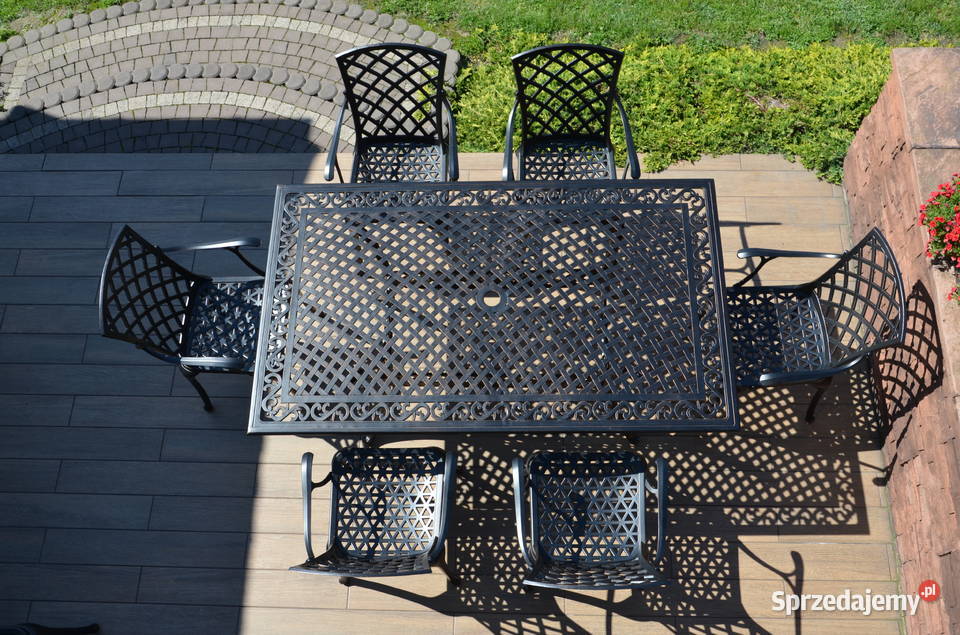 Meble ogrodowe metalowe komplet 68 osób Meble ogrodowe małopolskie Lisia Góra sprzedam