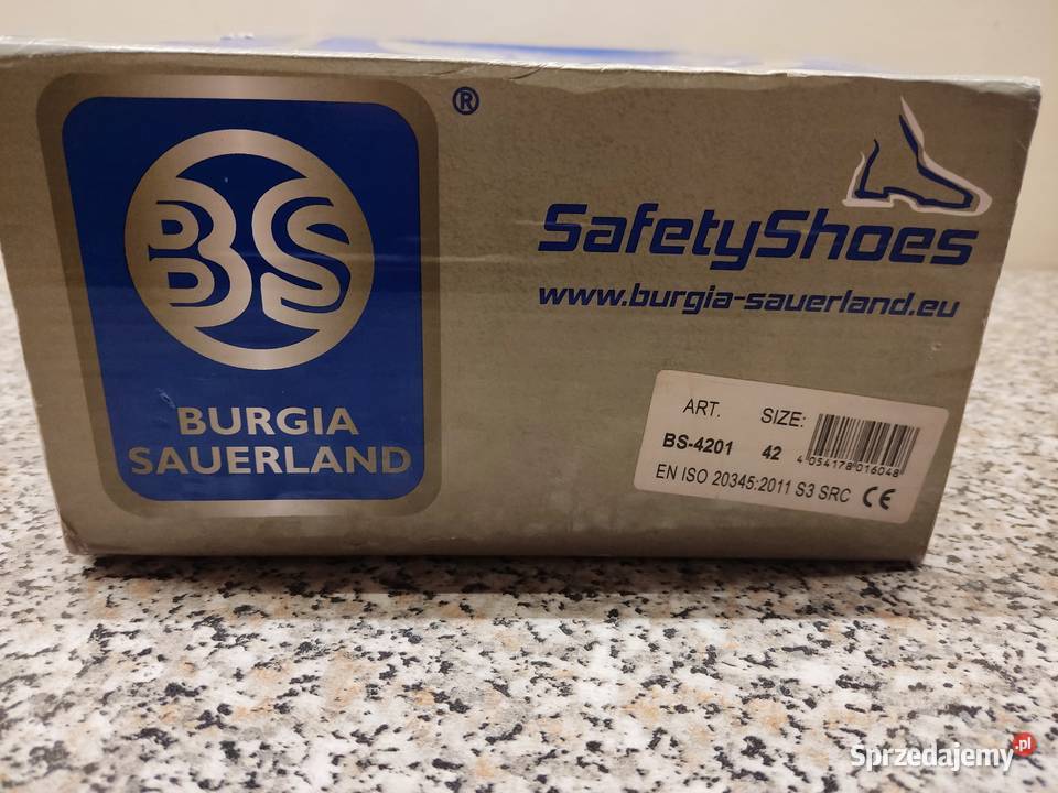 Obuwie ochronne robocze Burgia Sauerland 42 nowe Głuchołazy