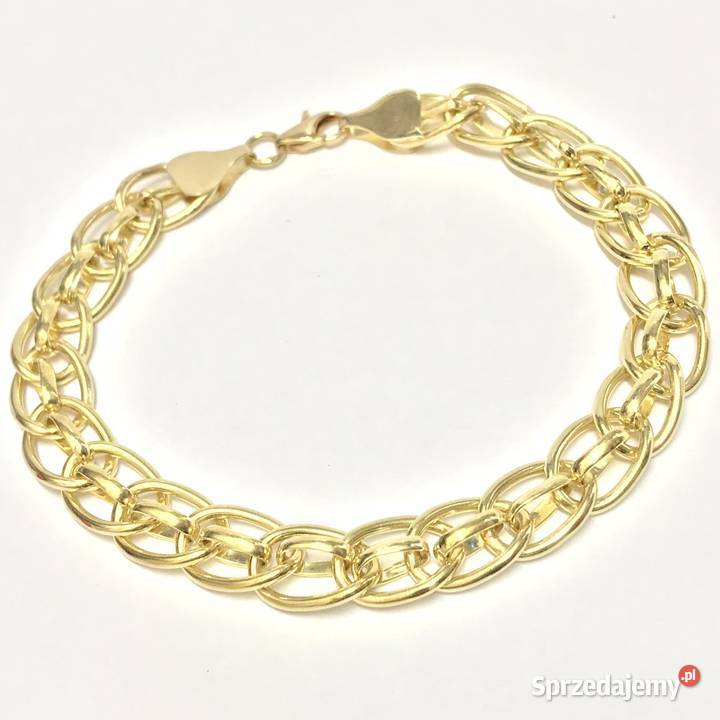 Złota BRANSOLETKA damska 18K cudowny SPLOT złote Pozostałe