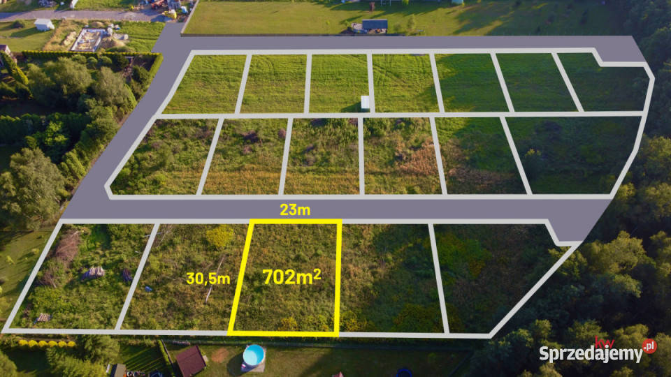 Działka Orzesze Pasieki 702m2