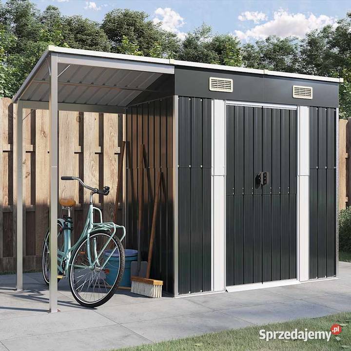 vidaXL Szopa z wiatą antracyt 277x107x181 Warszawa