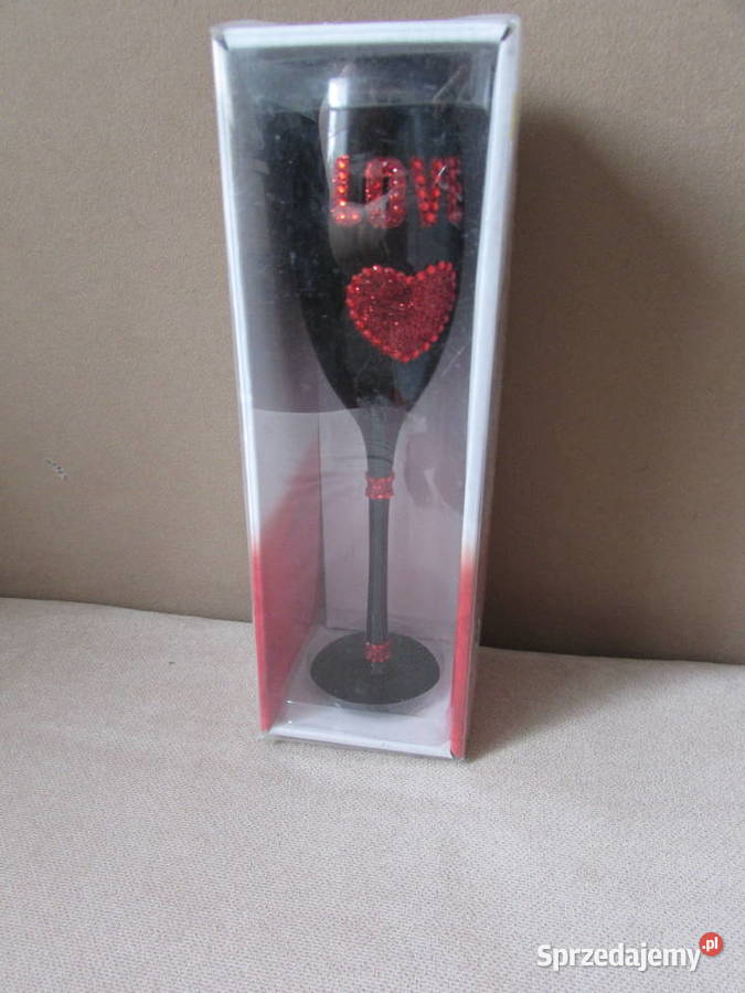 Kieliszek do szampana Love serce walentynki ślub sprzedam