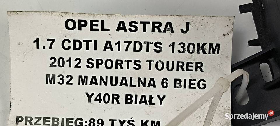 LICZNIK ZEGAR OPEL ASTRA J 600775881 Pozostałe kujawsko-pomorskie