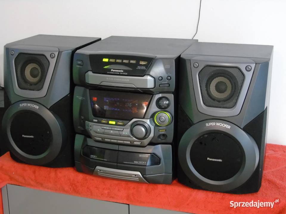 Wieża Panasonic SAAK25 kol CD AUX radio DOSTAWA Elektronika podkarpackie