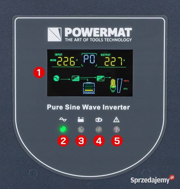 ZASILACZ AWARYJNY UPS LCD 2500VA 2000W DO PIECA Katowice