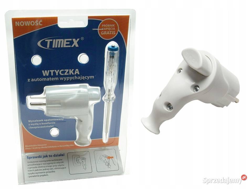 Wtyczka kątowa z przyciskiem Próbnik napięcia Rybnik