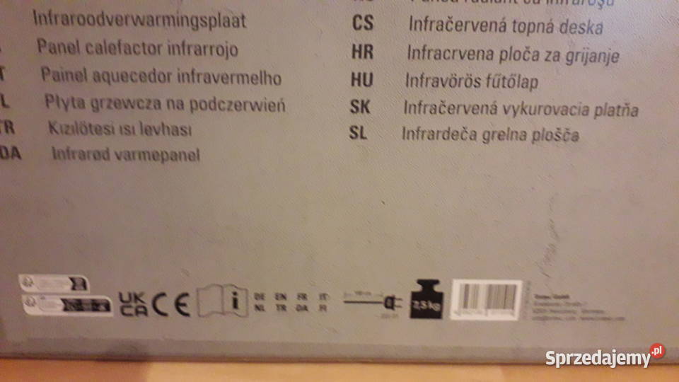 Płyta Grzewcza na podczerwień TIH 500 S Szczecin