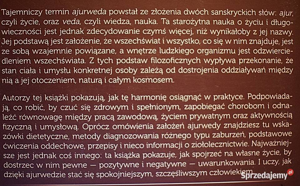 Ajurweda w praktyce współcześnie stosować ezoteryka, magia, ufo Chełmno