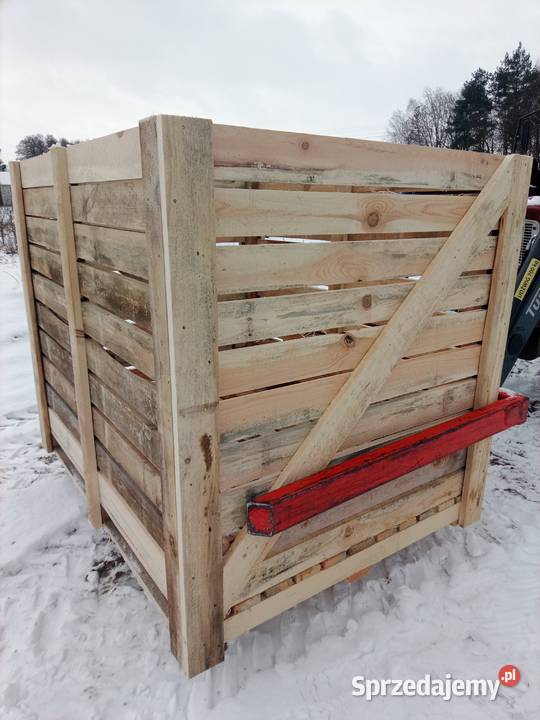 Skrzyniopalety drewniane 120x120x160 nowe mocne