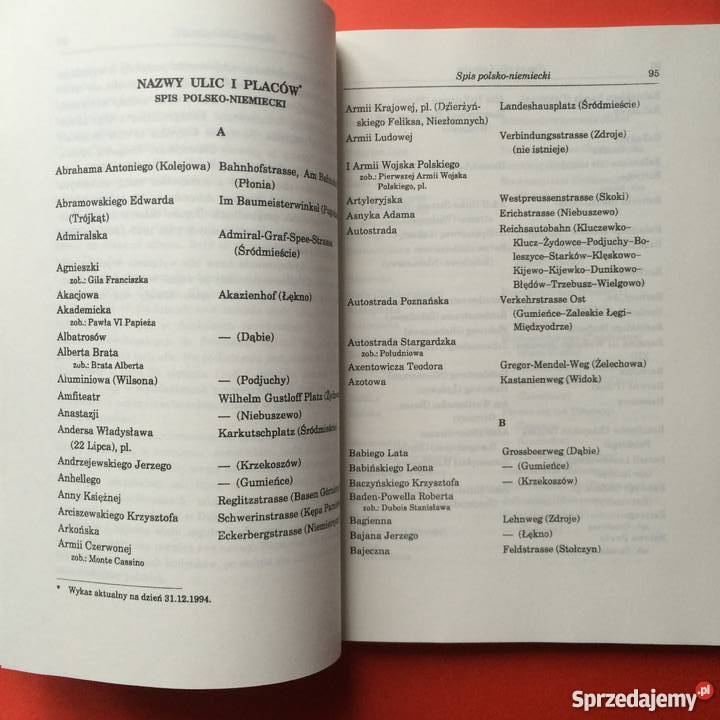 895 PolskoNiemieckie Nazewnictwo Szczecina zachodniopomorskie Szczecin