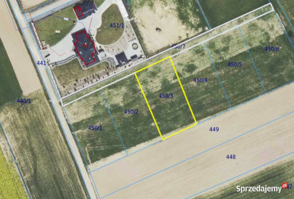 Ogłoszenie grunt 1400m2 Wolica