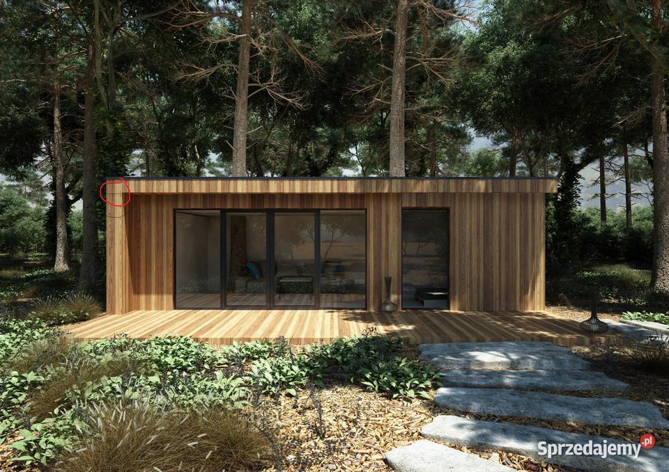 Domek letniskowy drewniany nowoczesny 35m2 na Domki drewniane Poznań