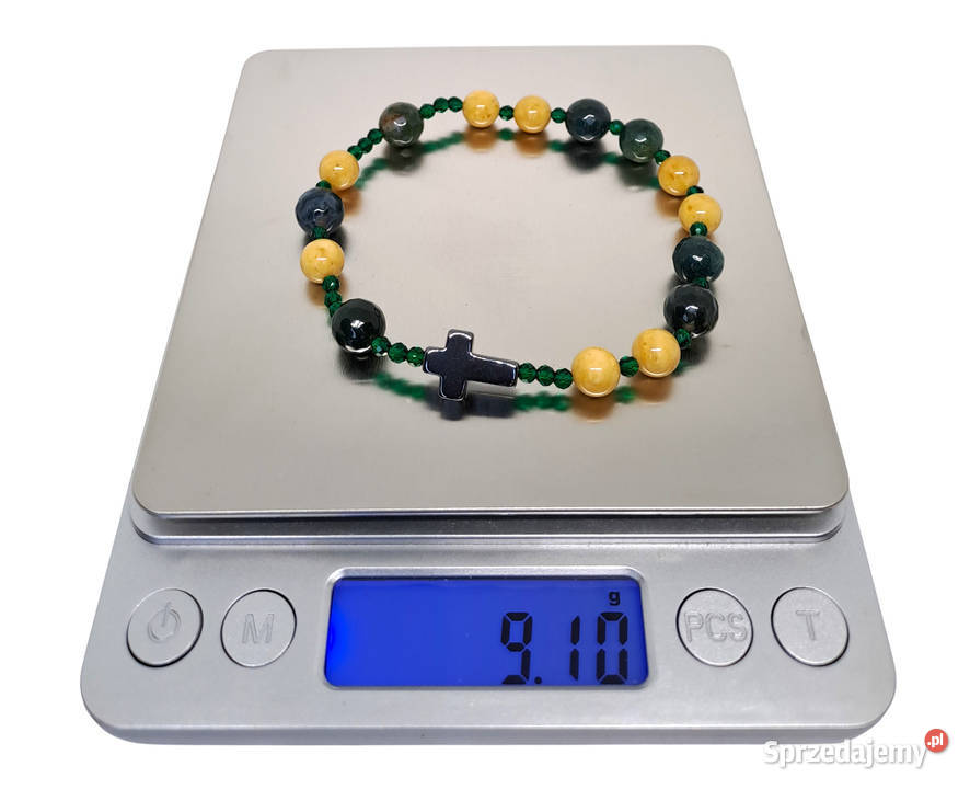 Bransoletka dziesiątka różańca BURSZTYN bałtycki Warszawa