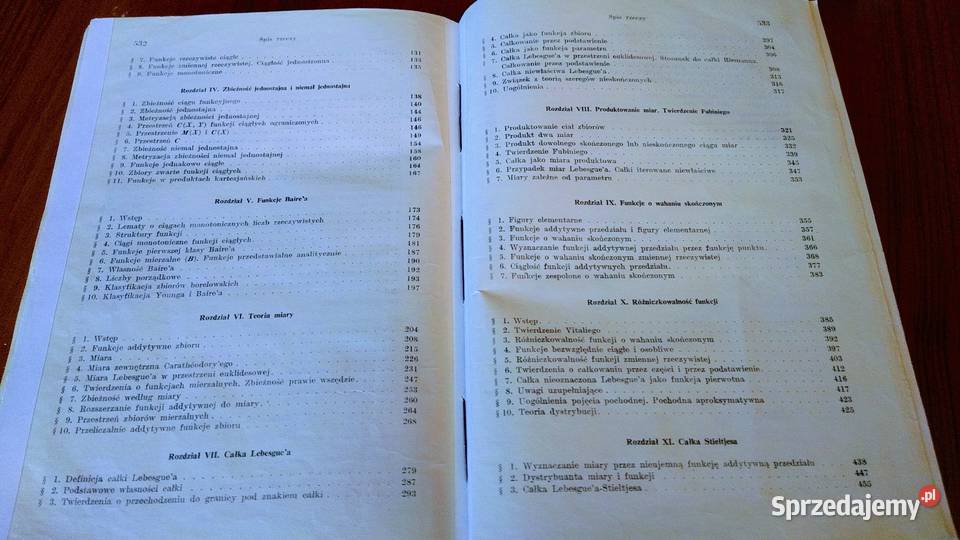 Funkcje rzeczywiste Tom 1 2 Monografie